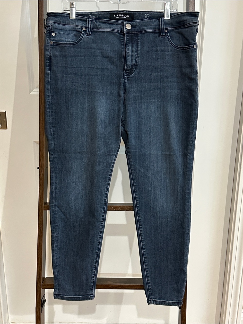 Liverpool Women's Skinny Jeans in Dark Indigo Wash